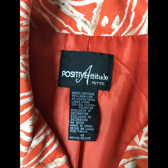 Coral Positive Attitudes Dress sz12p - Picture 8 of 10